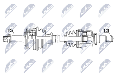 NPWTY163 NTY Приводной вал