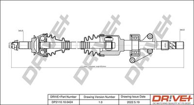 DP2110100424 Dr!ve+ Приводной вал