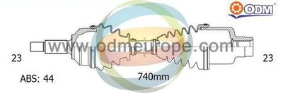 18292371 Multiparts Приводной вал