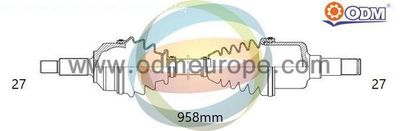 18086240 Multiparts Приводной вал