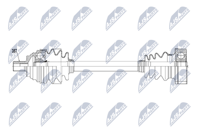NPWVW057 NTY Приводной вал