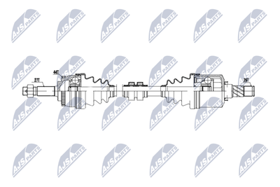 NPWNS158 NTY Приводной вал