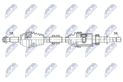 NPWNS096 NTY Приводной вал