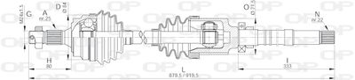 DRS609300 OPEN PARTS Приводной вал