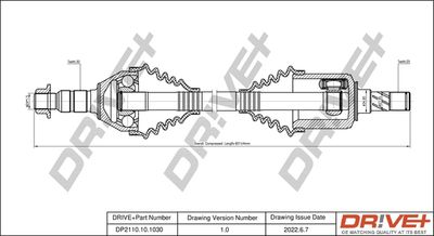 DP2110101030 Dr!ve+ Приводной вал