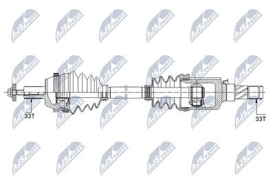 NPWME122 NTY Приводной вал