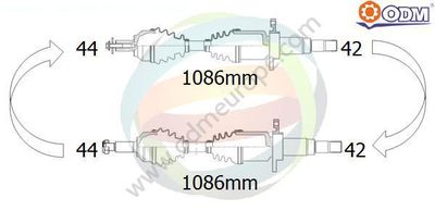 18216320 Multiparts Приводной вал