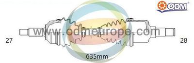 18015290 Multiparts Приводной вал