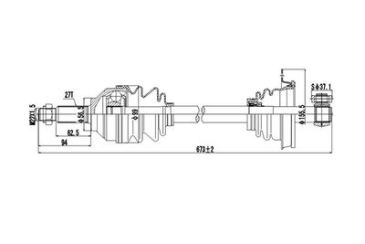 DDS244003 DYNAMATRIX Приводной вал