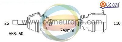 18223021 Multiparts Приводной вал