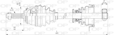 DRS626300 OPEN PARTS Приводной вал