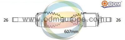 18002540 Multiparts Приводной вал