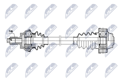 NPWVW167 NTY Приводной вал