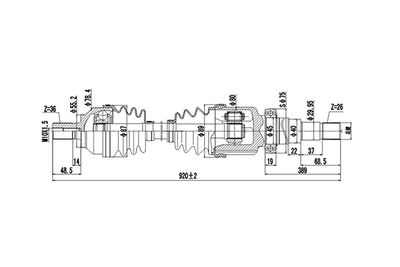 DDS218329 DYNAMATRIX Приводной вал