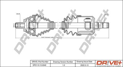 DP2110100040 Dr!ve+ Приводной вал