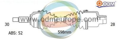 18082991 Multiparts Приводной вал