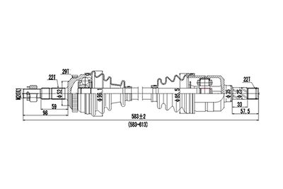 DDS244027 DYNAMATRIX Приводной вал