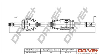 DP2110100801 Dr!ve+ Приводной вал