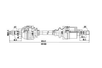 DDS210009 DYNAMATRIX Приводной вал