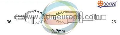 18152610 Multiparts Приводной вал