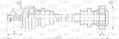 DRS618500 OPEN PARTS Приводной вал