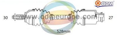 18141480 Multiparts Приводной вал