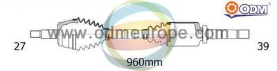 18292910 Multiparts Приводной вал