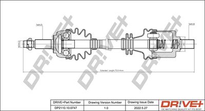 DP2110100747 Dr!ve+ Приводной вал