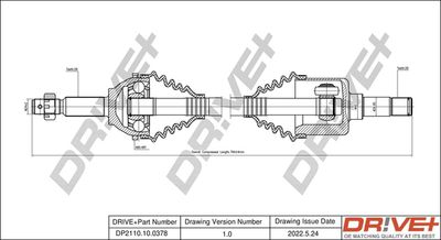 DP2110100378 Dr!ve+ Приводной вал