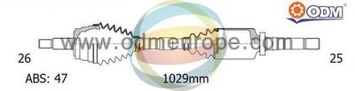 18222061 Multiparts Приводной вал