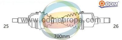 18295070 Multiparts Приводной вал