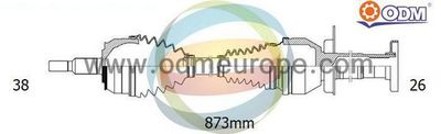 18212450 Multiparts Приводной вал