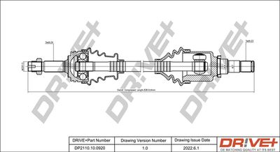 DP2110100920 Dr!ve+ Приводной вал