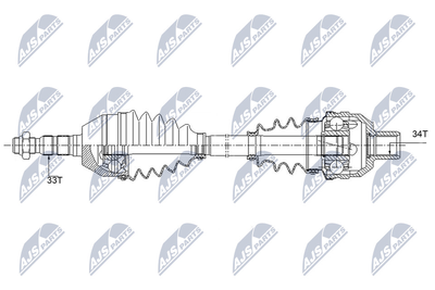NPWPL089 NTY Приводной вал