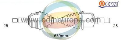 18041850 Multiparts Приводной вал