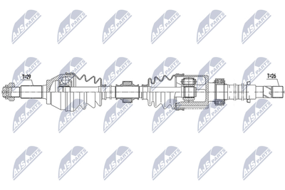 NPWNS094 NTY Приводной вал