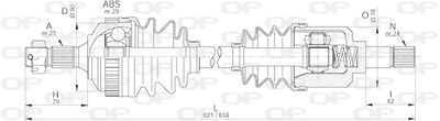 DRS622000 OPEN PARTS Приводной вал