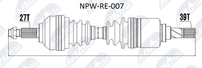 NPWRE007 NTY Приводной вал