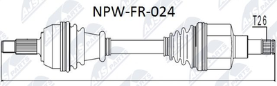 NPWFR024 NTY Приводной вал