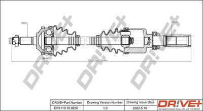 DP2110100250 Dr!ve+ Приводной вал