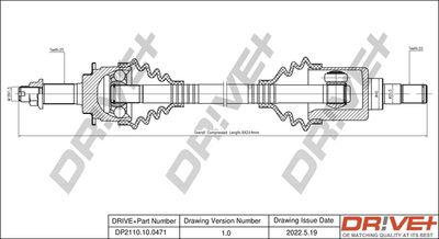 DP2110100471 Dr!ve+ Приводной вал