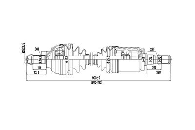 DDS205048 DYNAMATRIX Приводной вал