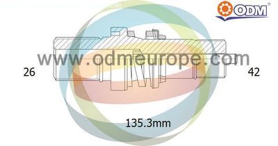 16210020 Multiparts Полуосевой вал, дифференциал