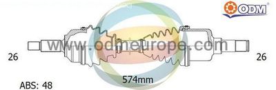 18151401 Multiparts Приводной вал