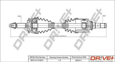 DP2110100910 Dr!ve+ Приводной вал