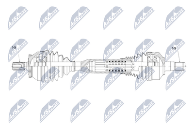 NPWVV050 NTY Приводной вал