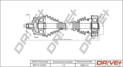 DP2110100075 Dr!ve+ Приводной вал