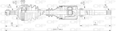 DRS620000 OPEN PARTS Приводной вал