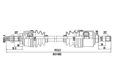 DDS217032 DYNAMATRIX Приводной вал