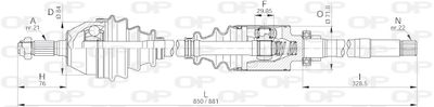 DRS619900 OPEN PARTS Приводной вал